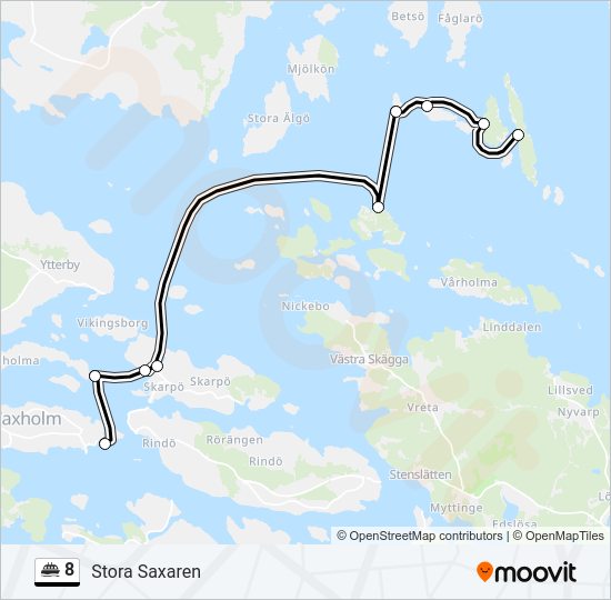 8 ferry Line Map