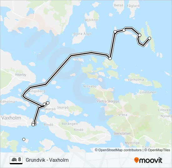 8 Ferry Line Map