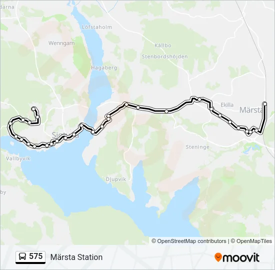 575 Bus Line Map