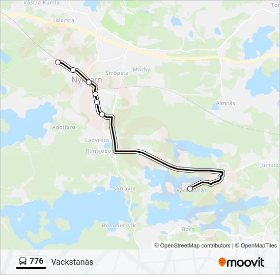 776 Bus Line Map