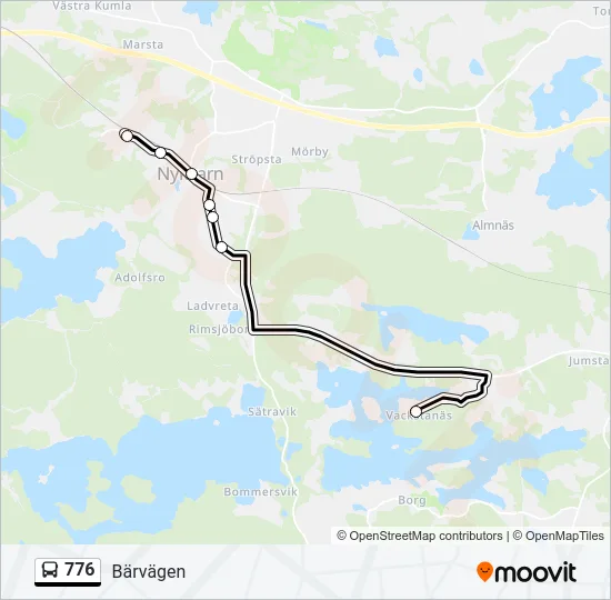 776 Bus Line Map
