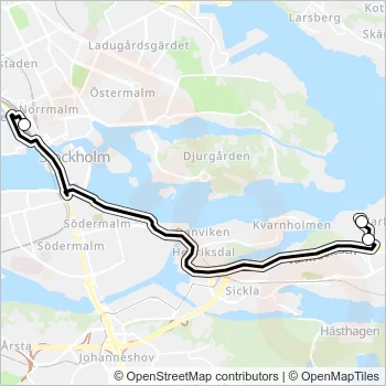 443C Bus Line Map
