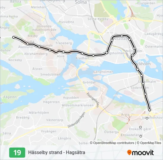 19 Metro Line Map