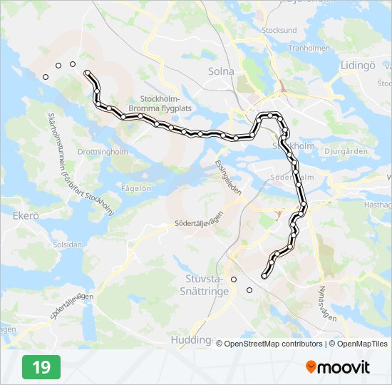 19 metro Line Map