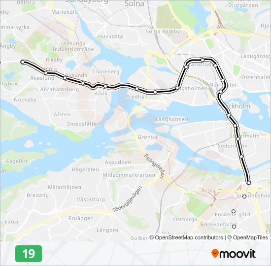 19 Metro Line Map