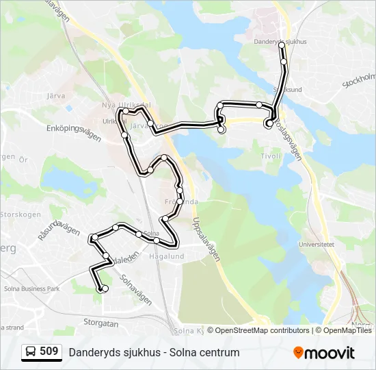 509  Line Map