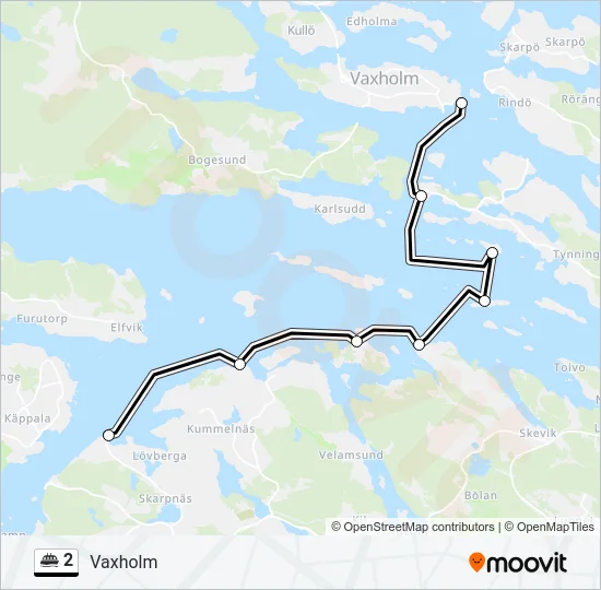 2 Ferry Line Map