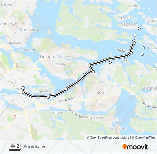 2 Ferry Line Map