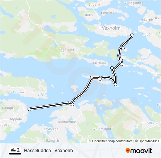 2 ferry Line Map