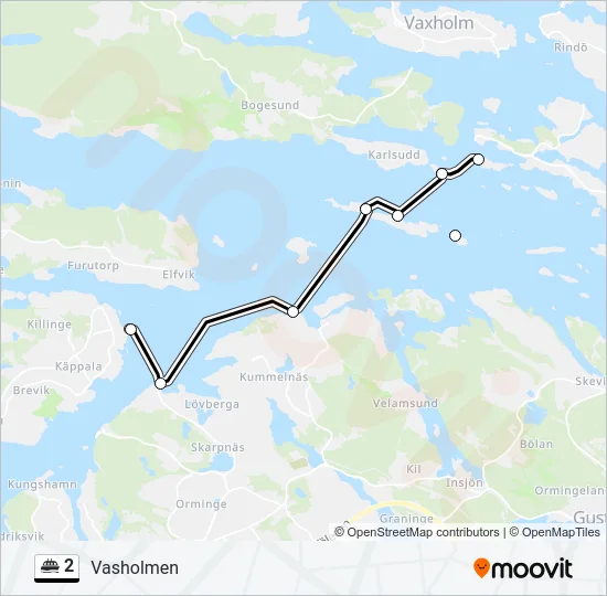 2 Ferry Line Map
