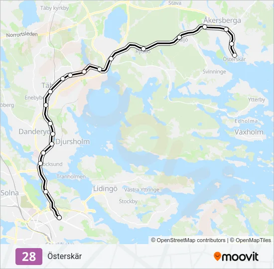 28 Light Rail Line Map