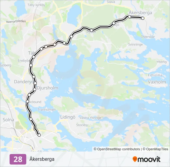 28 Light Rail Line Map
