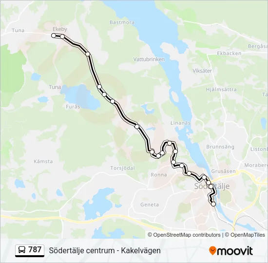 787 Bus Line Map