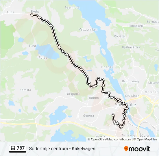 787 Bus Line Map