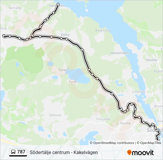 787 Bus Line Map