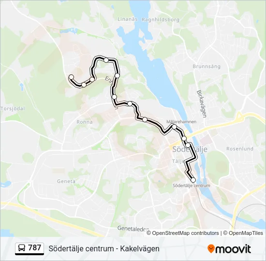 787 Bus Line Map
