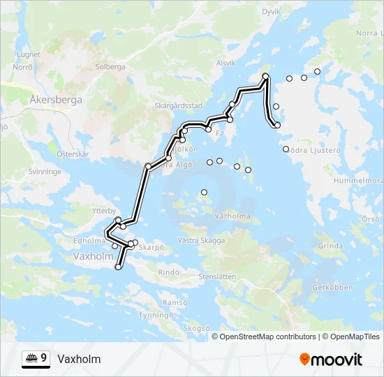 9 Ferry Line Map