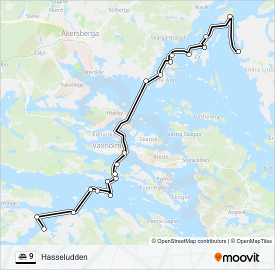 9 Ferry Line Map