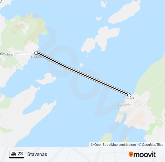 23 ferry Line Map