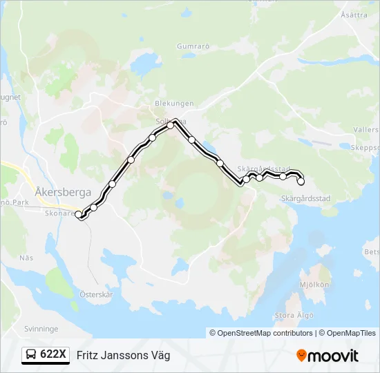 622X  Line Map