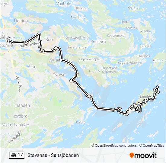 17 Ferry Line Map