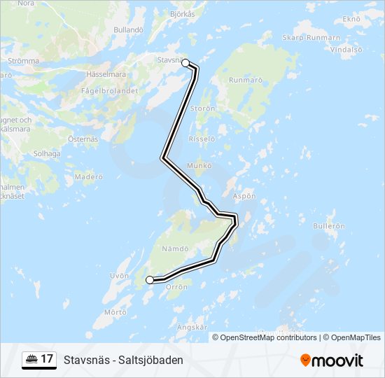 17 ferry Line Map