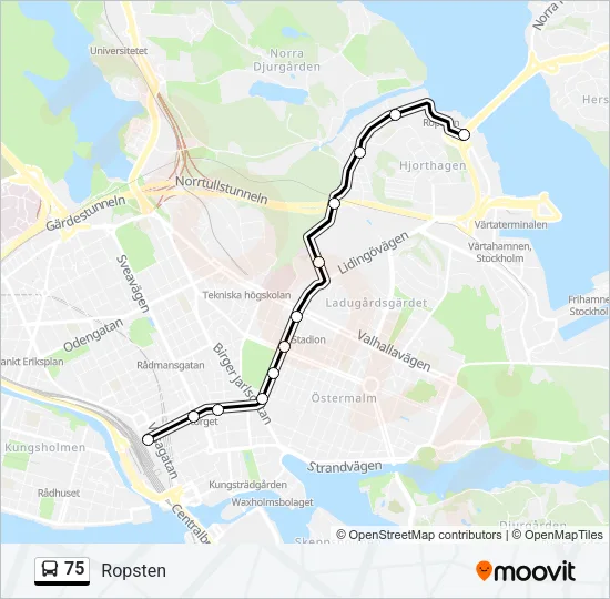 75  Line Map