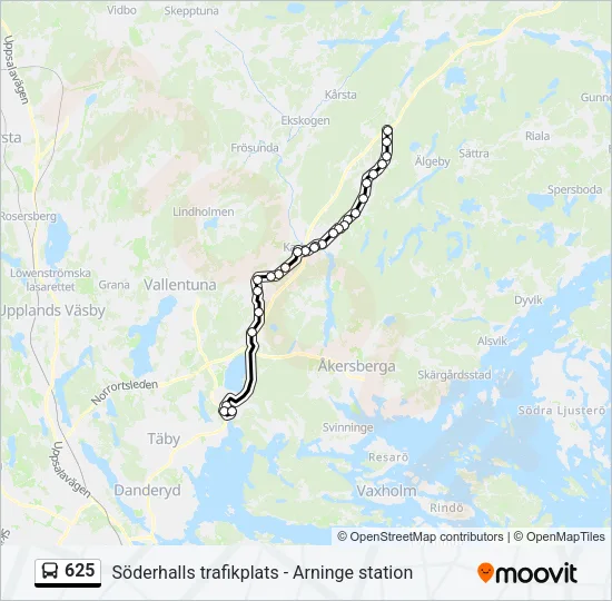 625  Line Map