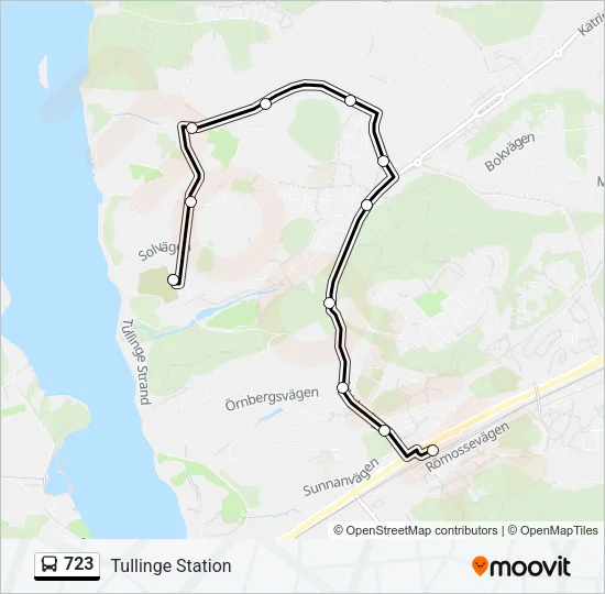 723 Bus Line Map