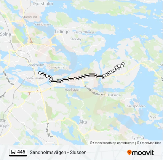 445  Line Map