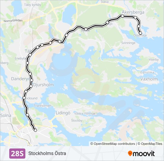 28S light rail Line Map