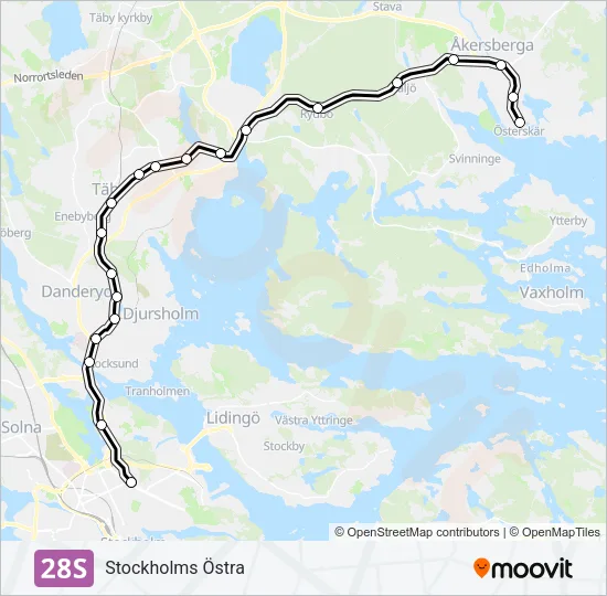 28S Light Rail Line Map