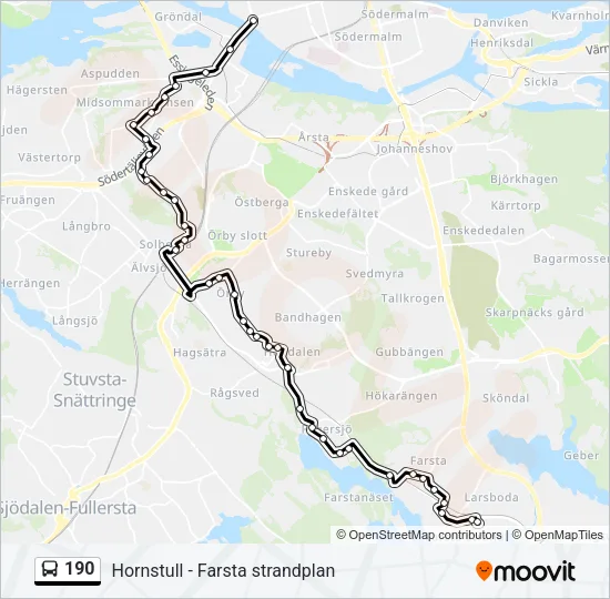 190  Line Map