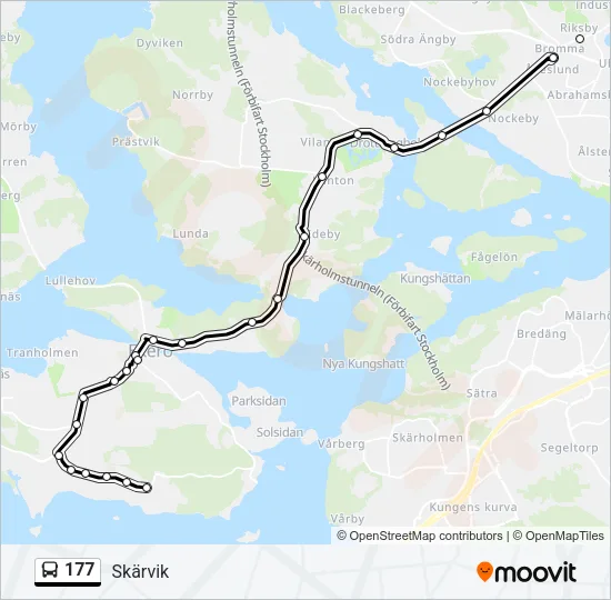 177 Bus Line Map