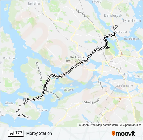 177 Bus Line Map