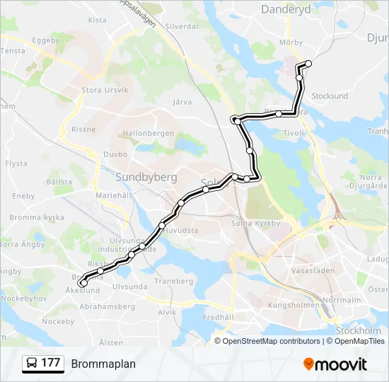 177 Bus Line Map