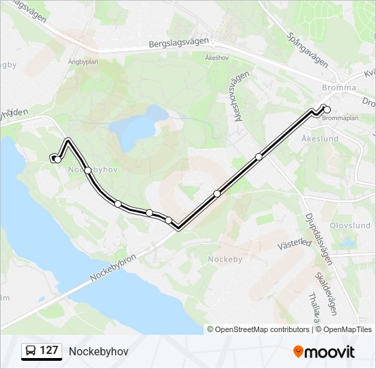 127 Bus Line Map