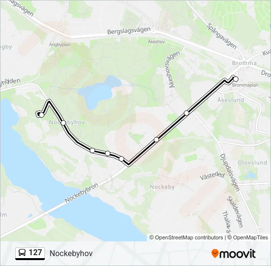 127 Bus Line Map
