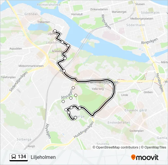 134  Line Map