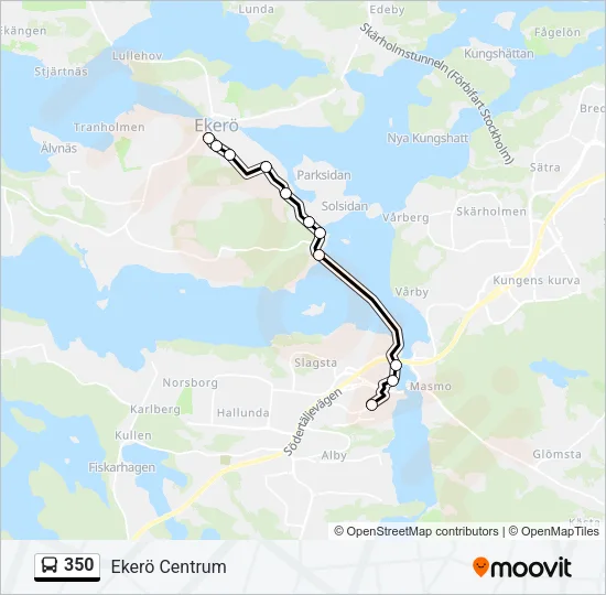350 Bus Line Map