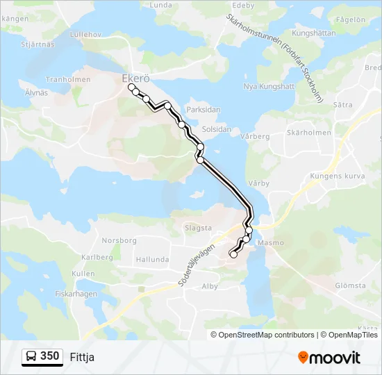 350 Bus Line Map