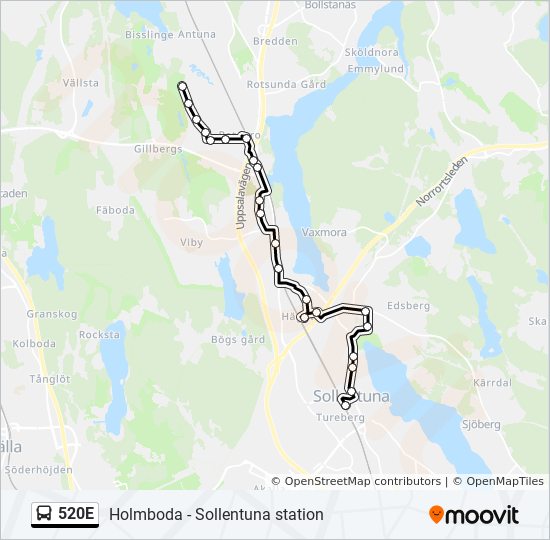 520E  Line Map