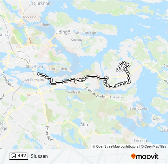 442 Bus Line Map
