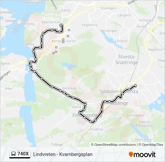 740X  Line Map