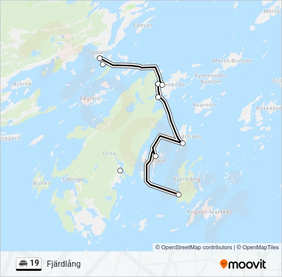 19 Ferry Line Map