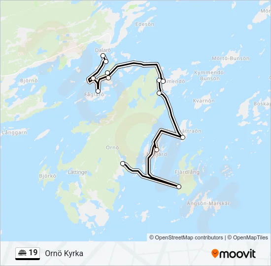 19 Ferry Line Map