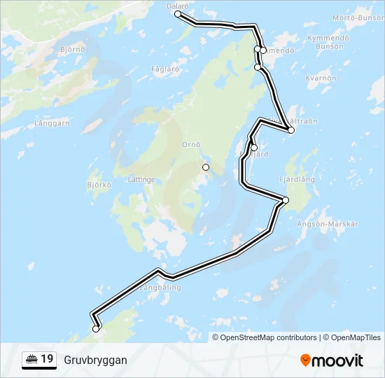 19 Ferry Line Map