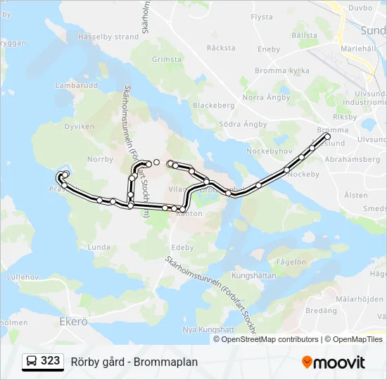 323 Bus Line Map
