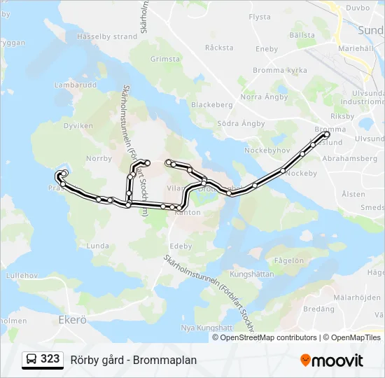 323 Bus Line Map