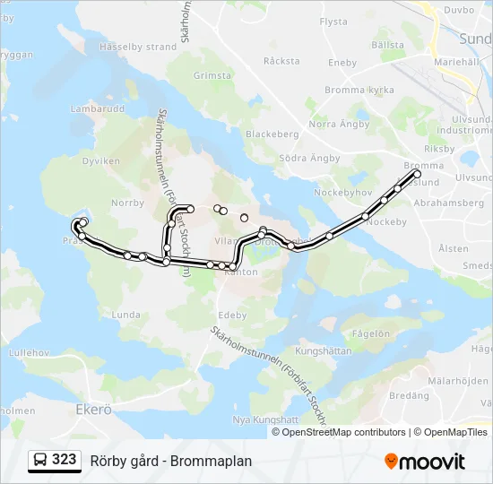 323 Bus Line Map